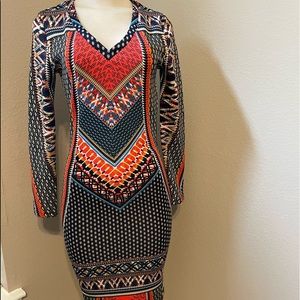 Knee length midi dress